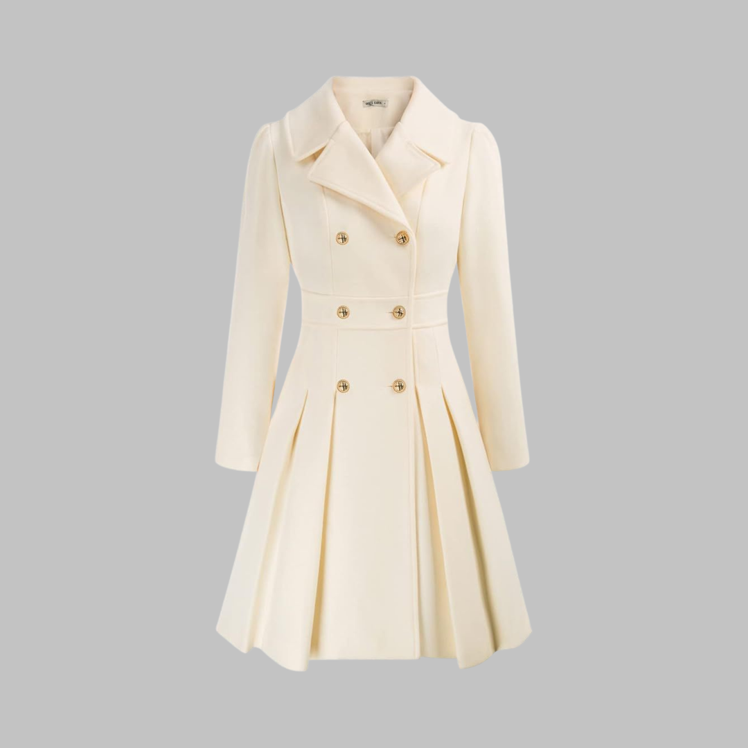 Dami - Elegant Double-Breasted Long-Sleeve Coat