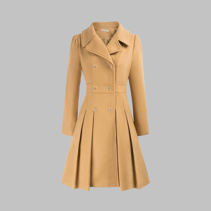 Dami - Elegant Double-Breasted Long-Sleeve Coat