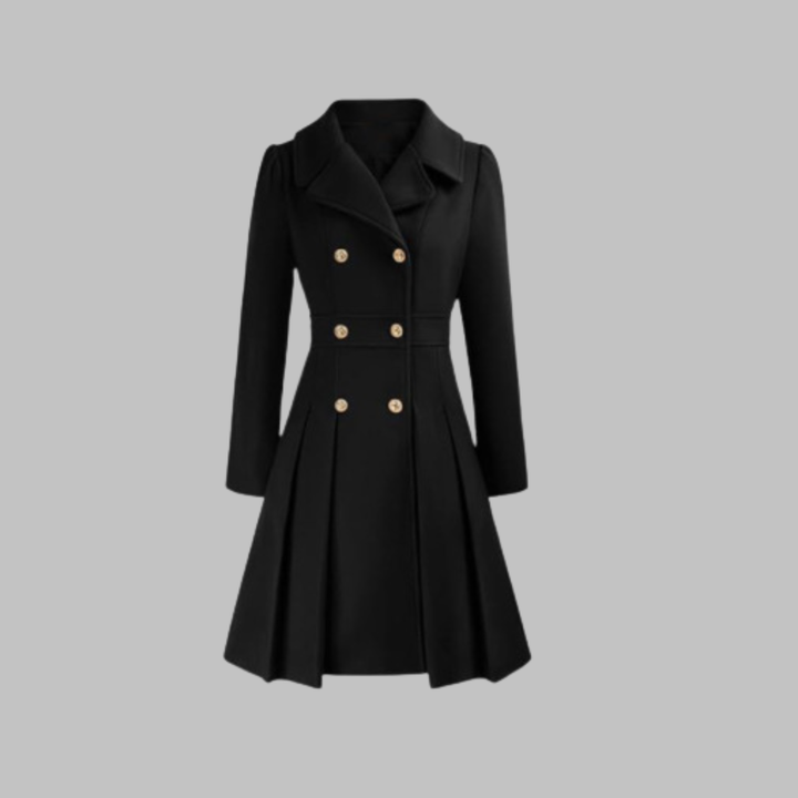 Dami - Elegant Double-Breasted Long-Sleeve Coat