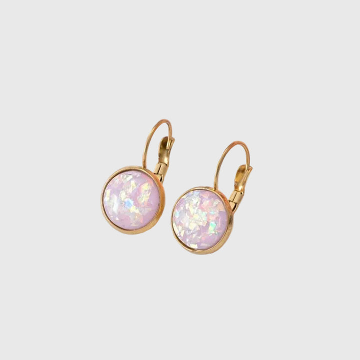 Retro Opalstein Gold Earrings