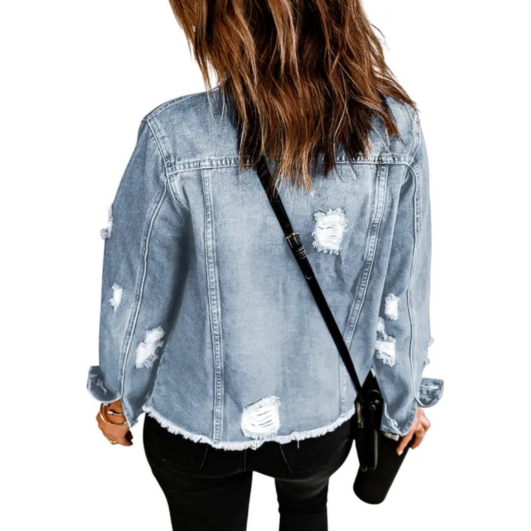 Charlie | Distressed Denim Jacket