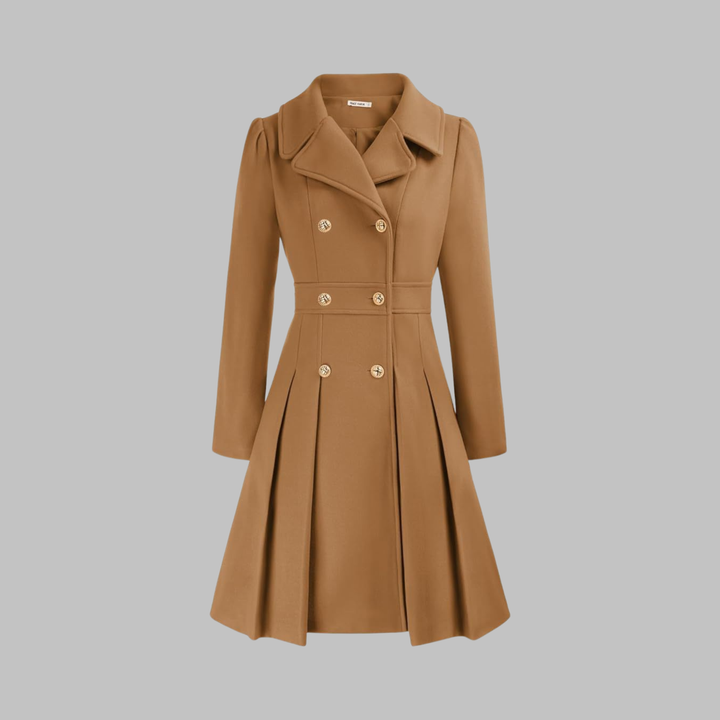 Dami - Elegant Double-Breasted Long-Sleeve Coat