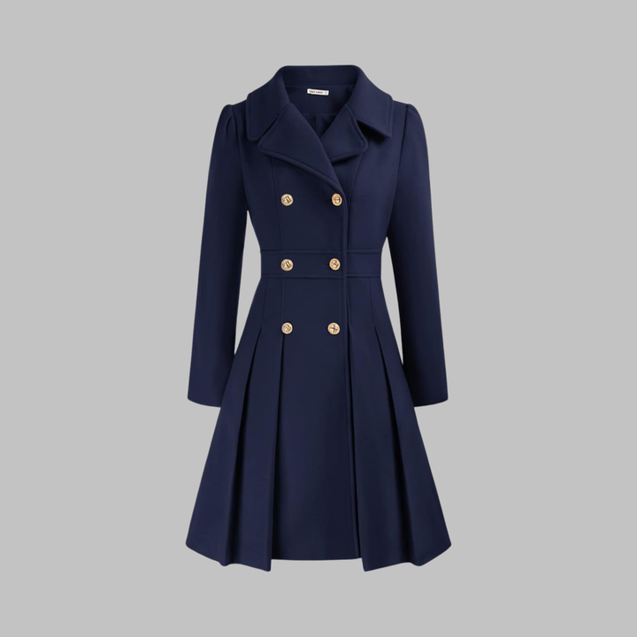 Dami - Elegant Double-Breasted Long-Sleeve Coat