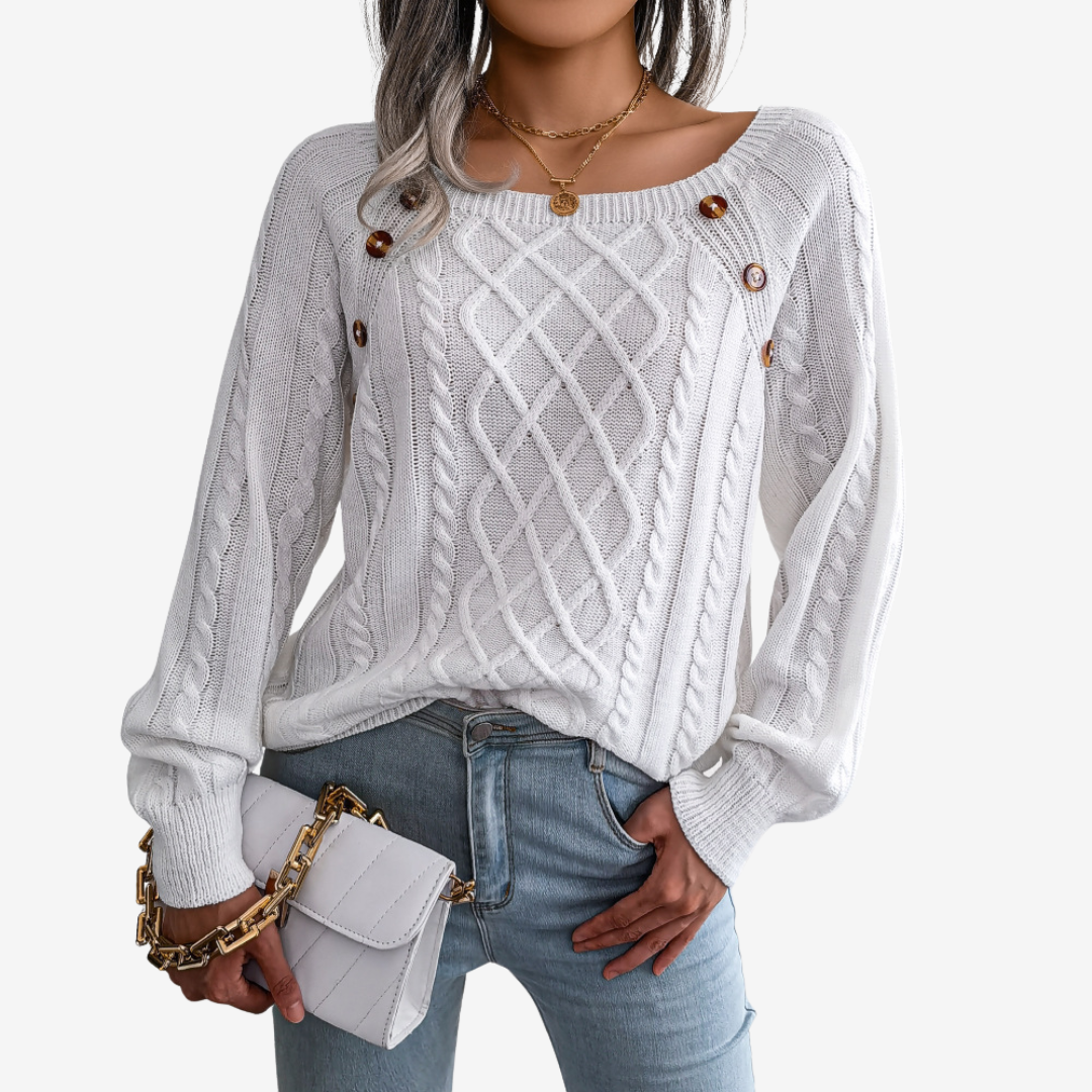Meli™ Button Detail Sweater