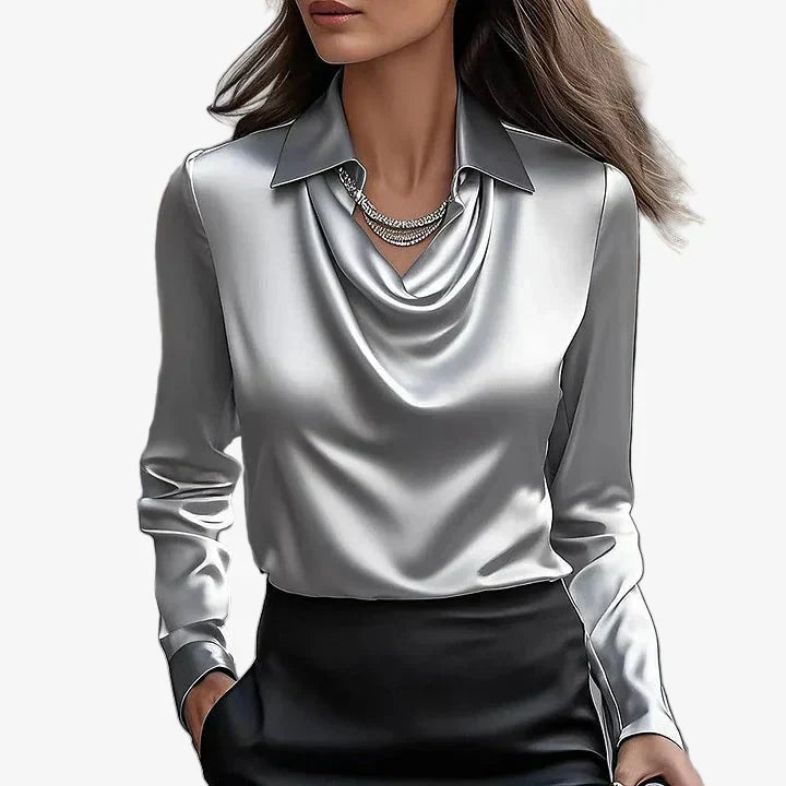 Elira™ Cowl Neck Blouse