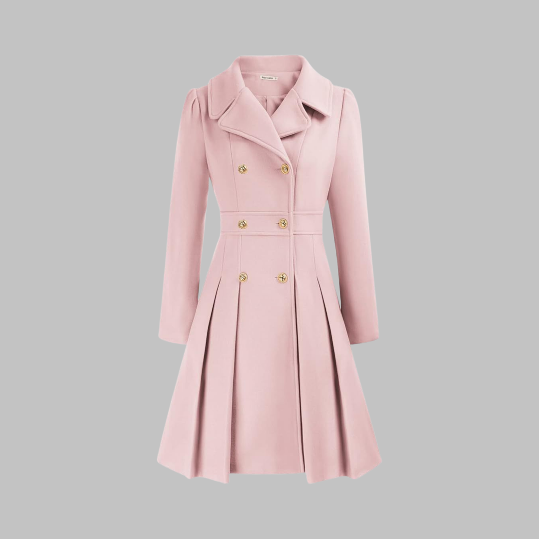 Dami - Elegant Double-Breasted Long-Sleeve Coat