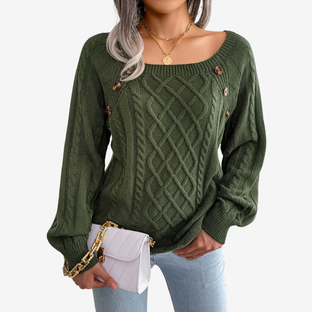 Meli™ Button Detail Sweater