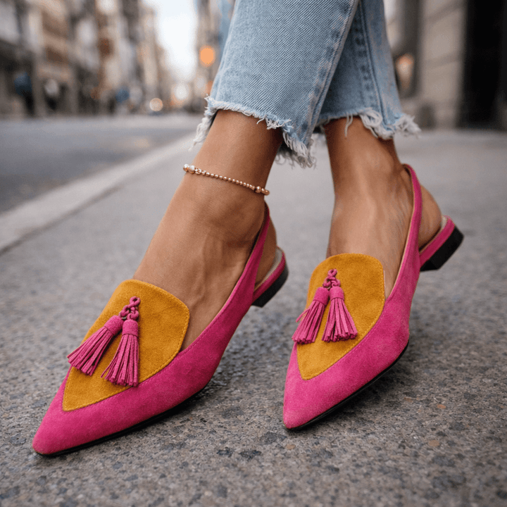 Eliza | Handwoven Tassel Sandals