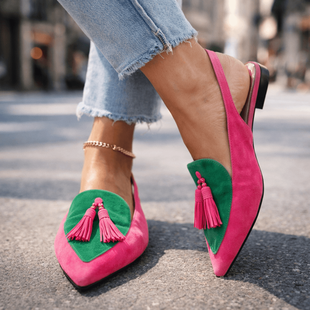 Eliza | Handwoven Tassel Sandals