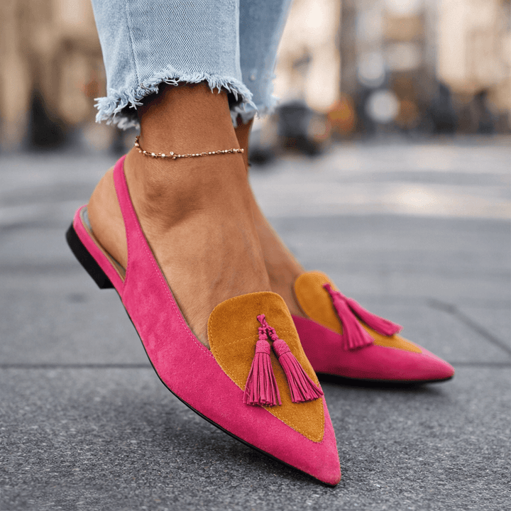 Eliza | Handwoven Tassel Sandals