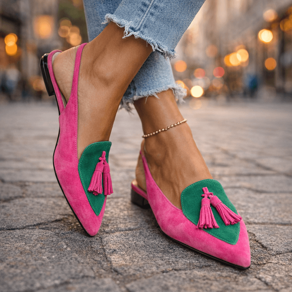 Eliza | Handwoven Tassel Sandals