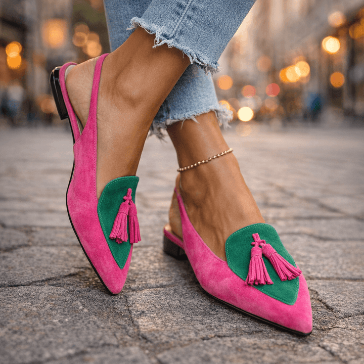 Eliza | Handwoven Tassel Sandals