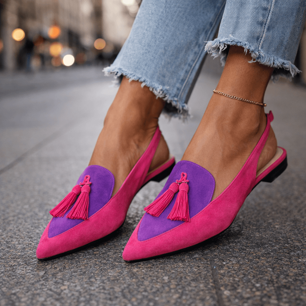 Eliza | Handwoven Tassel Sandals