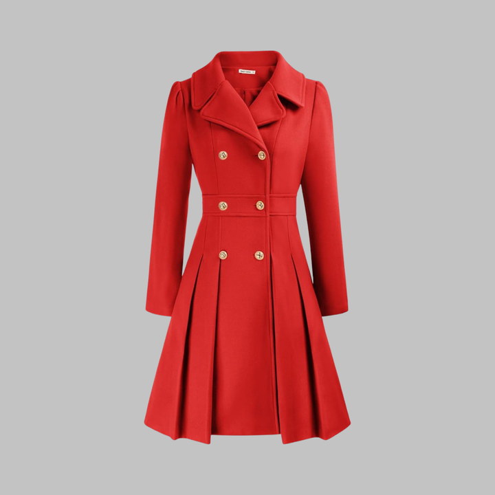 Dami - Elegant Double-Breasted Long-Sleeve Coat