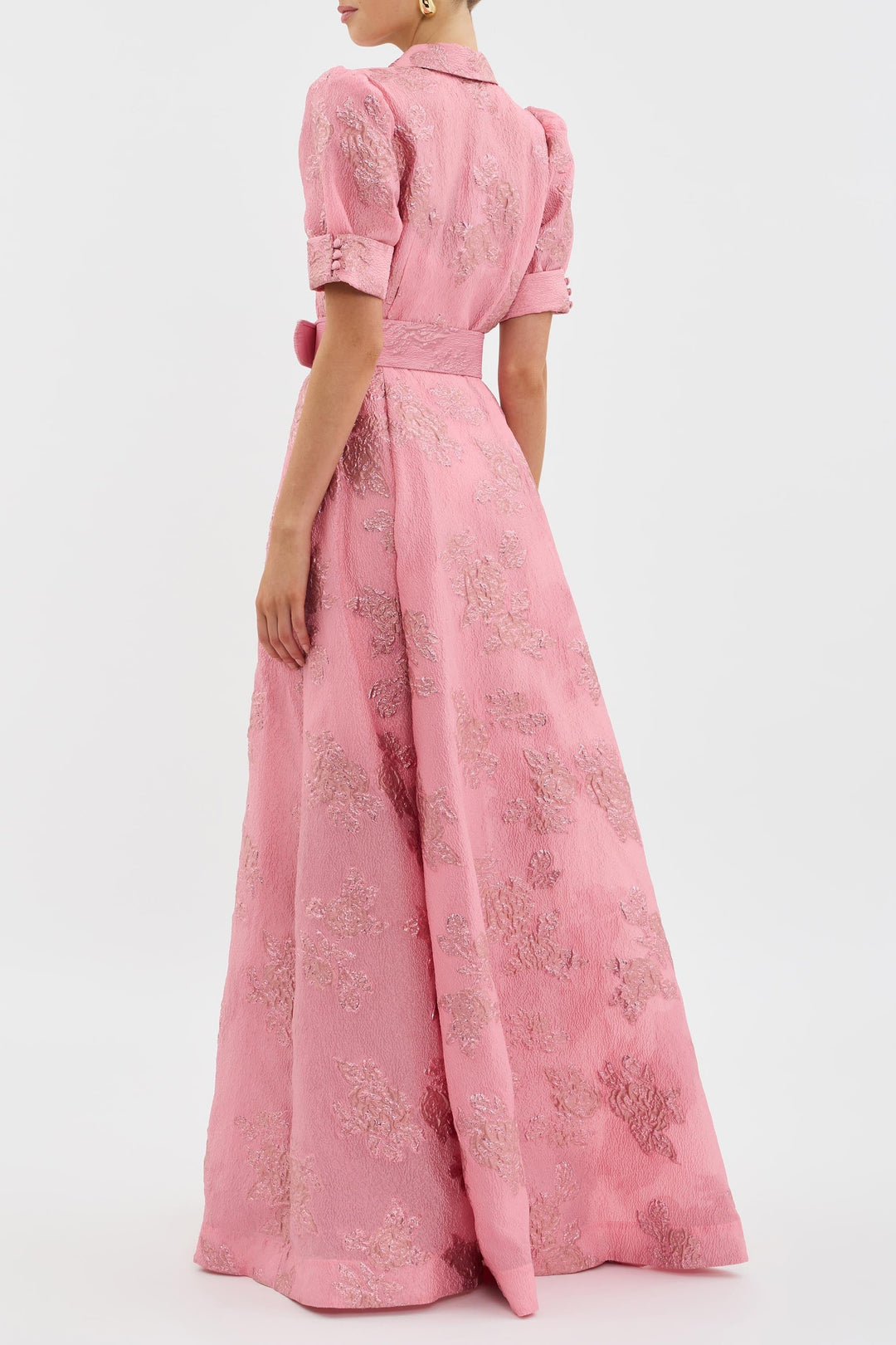 Camille | Elegant Pink Maxi Dress for Formal Wedding Guest Style