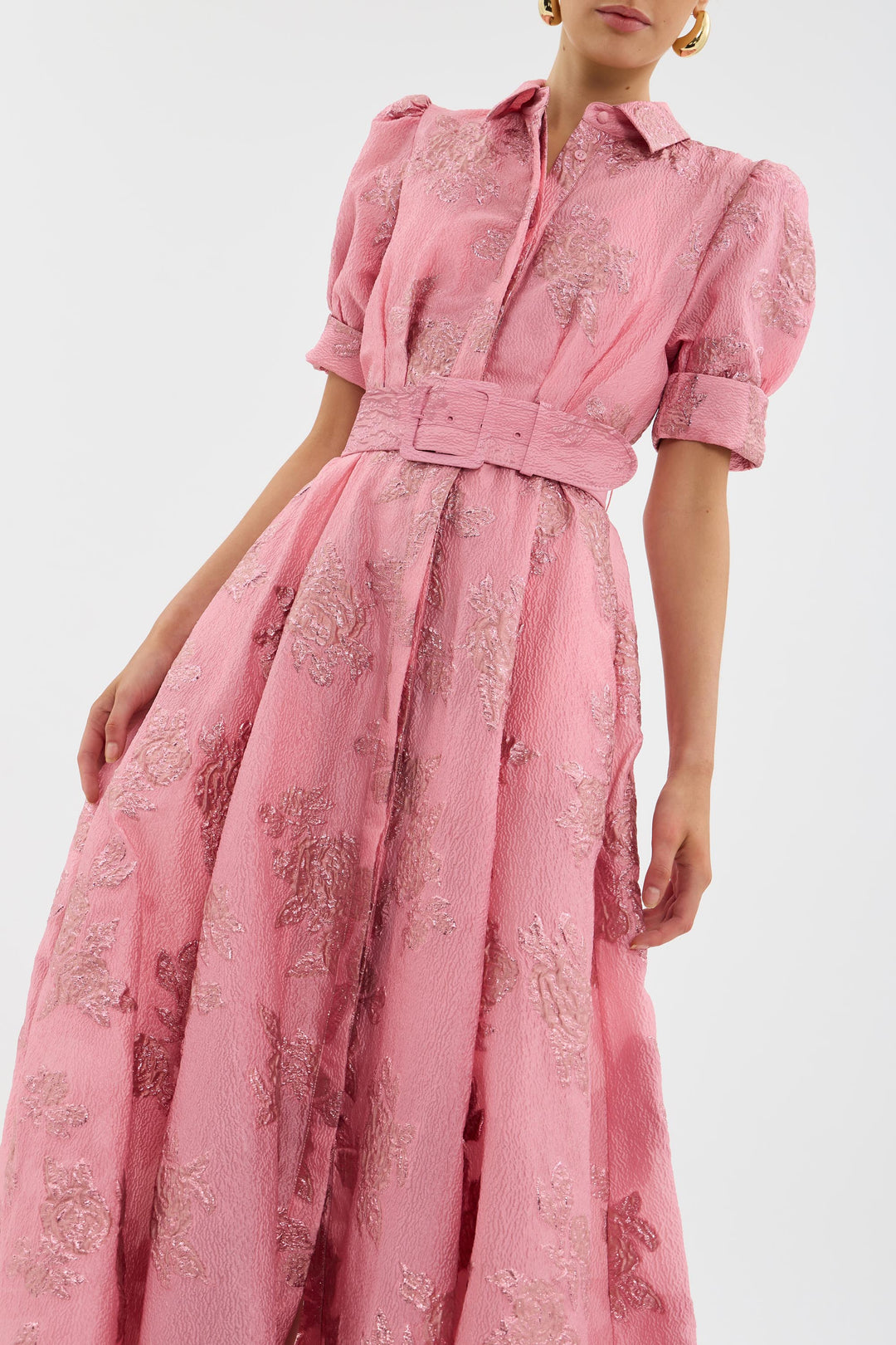 Camille | Elegant Pink Maxi Dress for Formal Wedding Guest Style