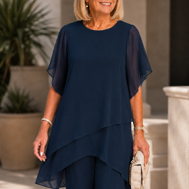 Beverly™ - Elegant Asymmetrical Two Piece Set