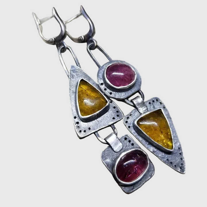Retro Triangular Geometric Earrings