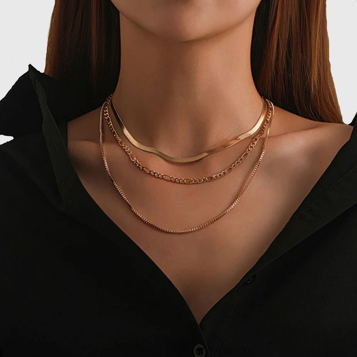 Vintage 3-Piece Layered Necklace
