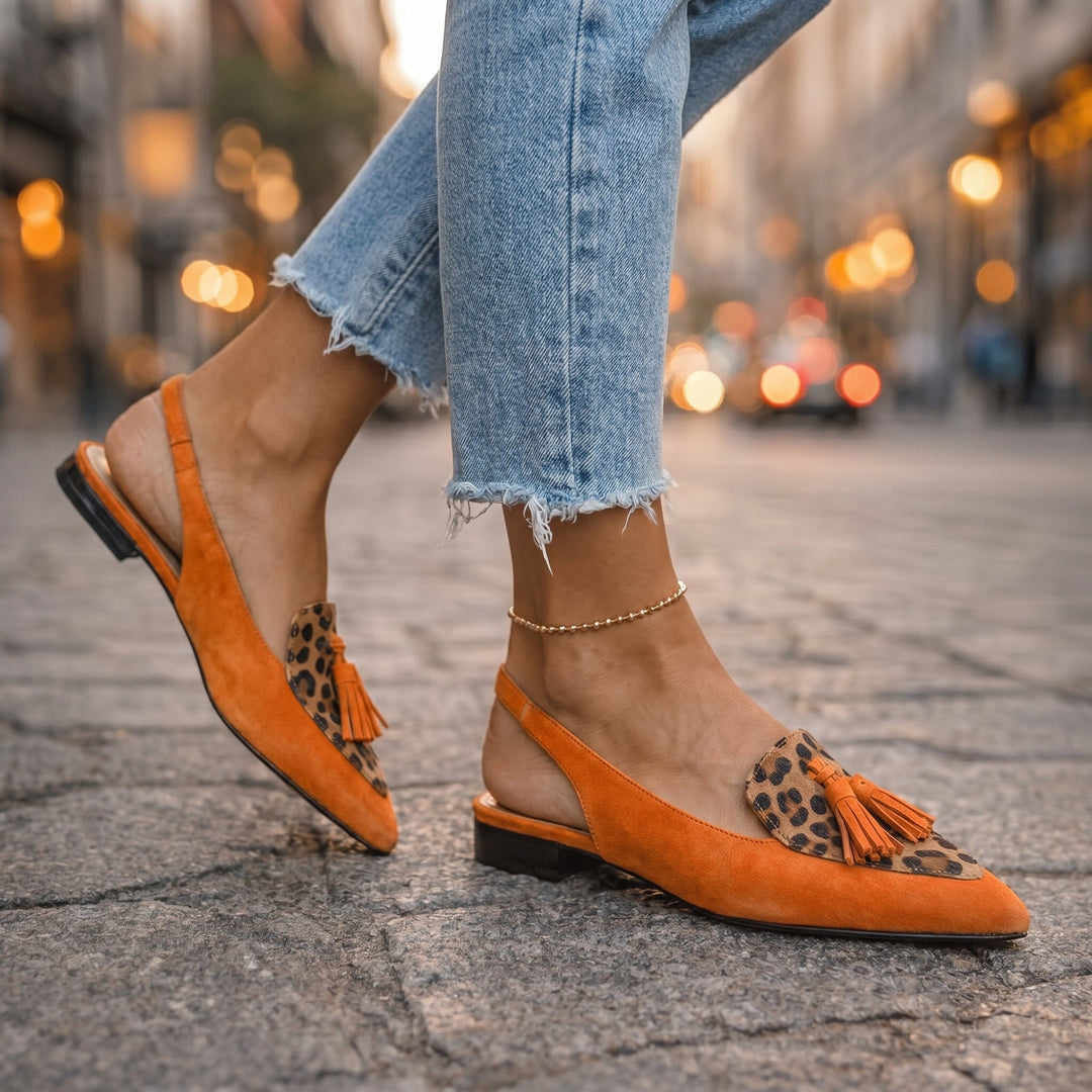 Eliza | Handwoven Tassel Sandals