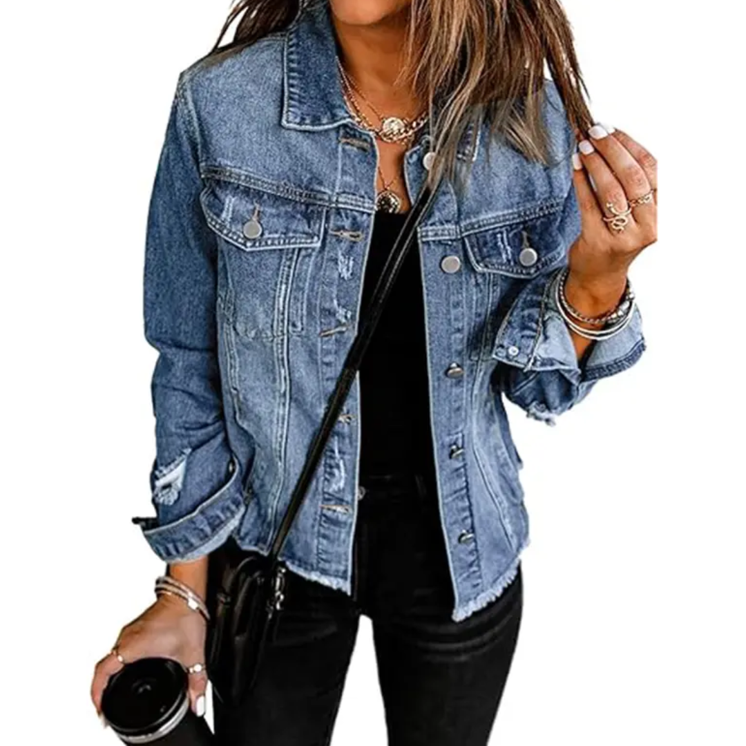 Charlie | Distressed Denim Jacket