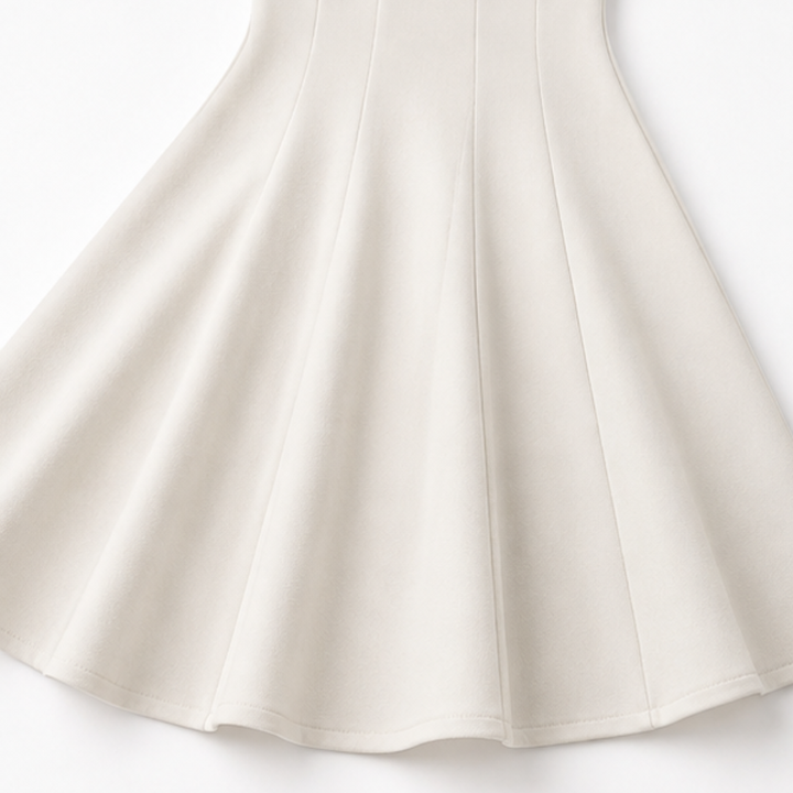 Elegant Satin Midi Dress with Square Neck Cap Sleeve Fit and Flare Fall Wedding Guest