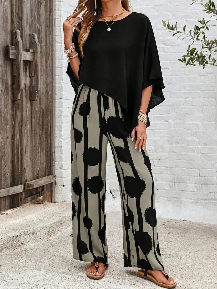 Kalliope -  Comfortable Elastic Waist 2-Piece Set