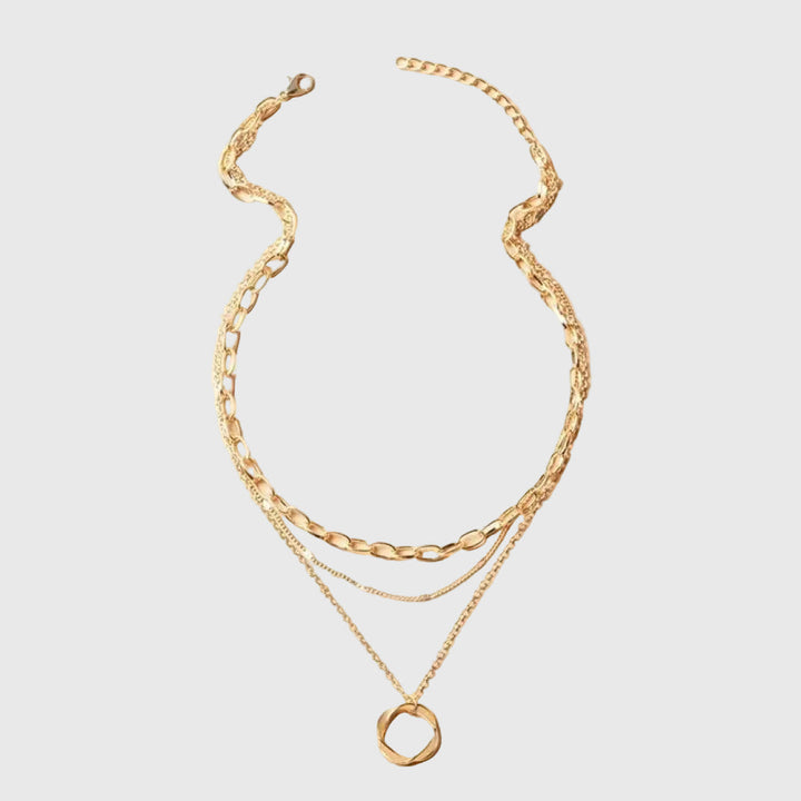 Retro Gold Layered Necklace