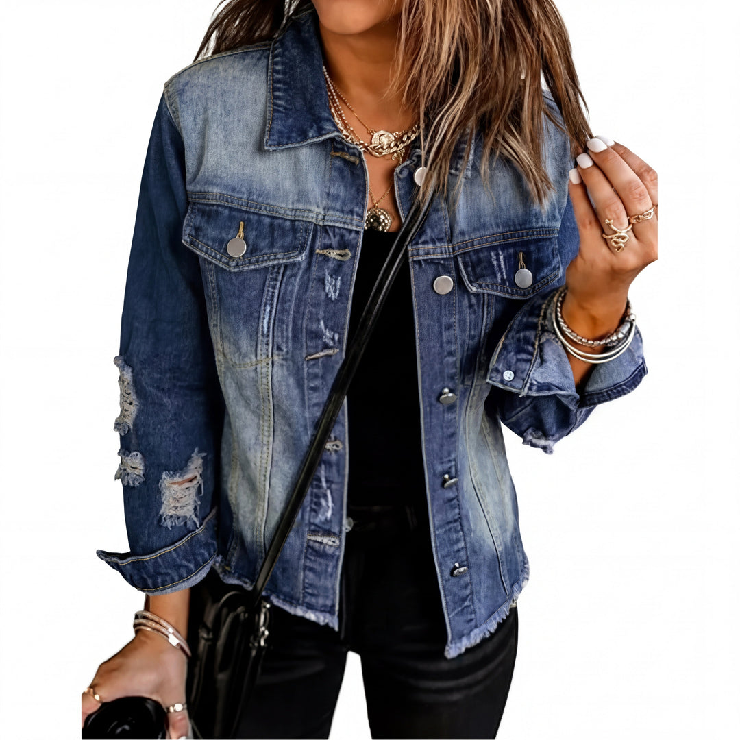 Charlie | Distressed Denim Jacket