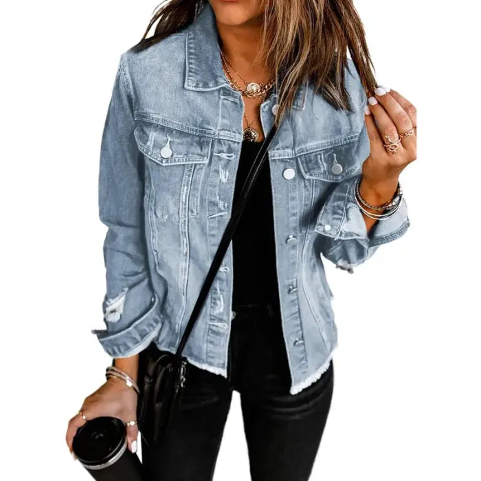 Charlie | Distressed Denim Jacket